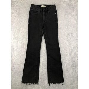Madewell Jeans Womens 24x26.5 Black NWT Cali Demi Boot Mid Rise